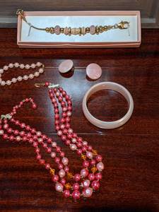 New & Vintage Pink Jewelry