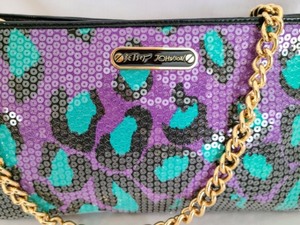 Betsy Johnson Sequined Print Handbag