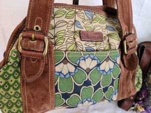 Pair of Fossil Canvas Print Handbags