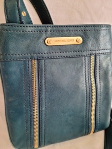 Michael Kors Blue Leather Handbag