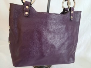 Ombu Purple Leather Tote