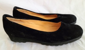 Peter Kaiser Black Suede Wedges