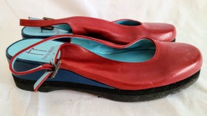 Thierry Rabotin Red Leather Wedges