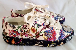 Tory Burch Embellished Floral Sneakers
