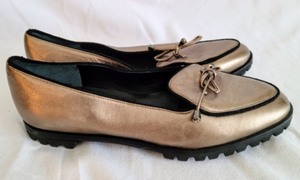 Prevata Gold Italian Loafers