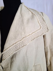 Lafayette 148 Cream Linen Coat
