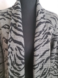 Neiman Marcus Cashmere Animal Print Sweater