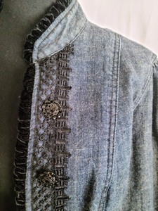 Chicos Embellished Denim Jacket