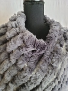 Ombr Rabbit Fur Wrap