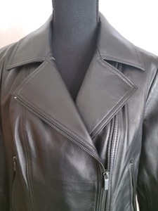 Neiman Marcus Black Leather Jacket