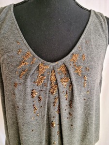 Eileen Fisher Beaded Tank Top