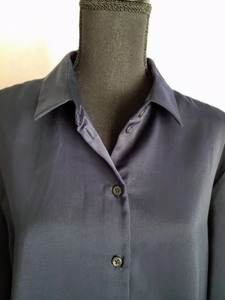 Pendleton Navy Button Up Blouse