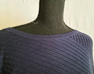 Eileen Fisher Blue Linen Blend Sweater