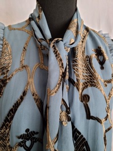 New Clinq a Sept Blue Burnout Top