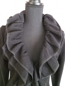Magaschoni Ruffled Wool Coat