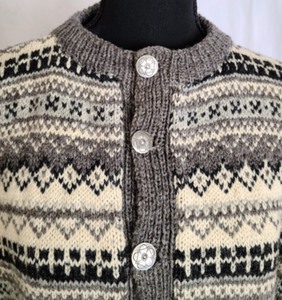 Audhild Vikens Vevstove Button Up Sweater