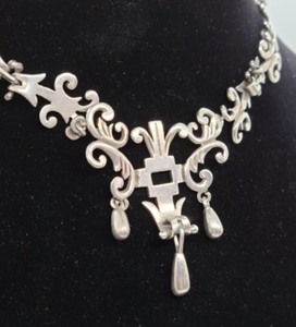 Ornate Sterling Silver Necklace