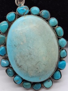 Turquoise and Sterling Pendant