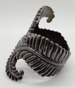 Sterling Feather Cuff Bracelet