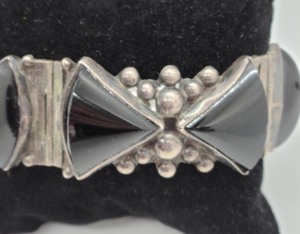 Onyx and Sterling Silver Bracelet