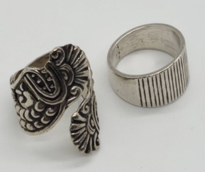 Two Sterling Silver Rings
