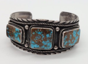 Stunning Sterling and Turquoise Cuff Bracelet