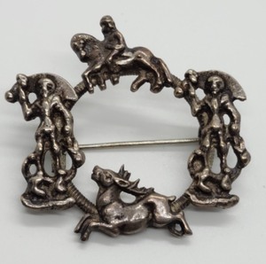 Two Sterling Brooches