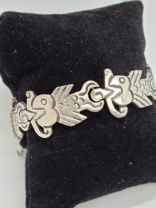Sterling Silver Fish Motif Bracelet