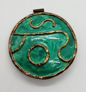 Green Enamel Jewelry Set