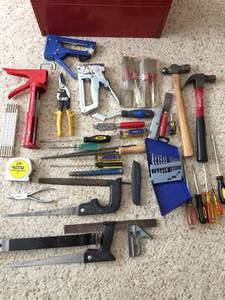 lot 218 image: Large Craftsman Tool Box Full of Tools