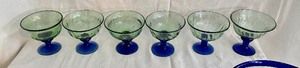 lot 126 image: Cobalt Blue Glassware