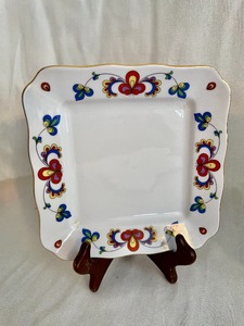 lot 137 image: Two Porsgrund Farmers Rose  Plates