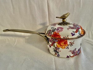 lot 154 image: Two MacKenzie-Childs Cooking Pans Flower Market
