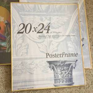 lot 282 image: 6 Poster Frames New In The Package