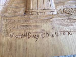lot 288 image: Amazing Hand Carved Art by Marcel Guay
