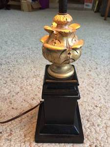 lot 308 image: Black and Gold Table Lamp