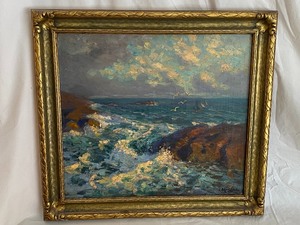 lot 11 image: Framed Oil on Canvas by Marie Lkke (1877-1948-Norwegian Artist)