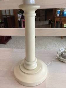 lot 347 image: Wooden Table Lamp