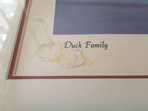 lot 350 image: Duck Family Framed Print by Vladan Stiha