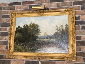 lot 60 image: Framed Oil on Canvas Landscape by John Henry Boel (1853-1922)