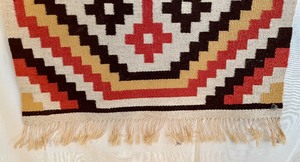 lot 387 image: Fringed TapestryTextile