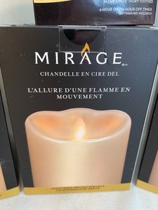 lot 96 image: Mirage and Luminara Real Flame Effect (Battery Operated) Candles
