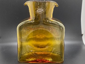 lot 37 image: Blenko Amber PitcherDouble Spout