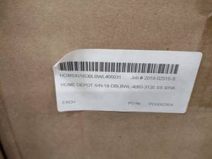 lot 104 image: Home Depot Sink, 4060-3120...