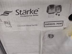lot 120 image: Starke Sink, SSD3221-7030...
