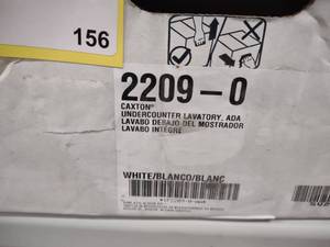 lot 156 image: Kohler Sink, 2209-0...