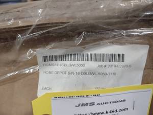 lot 188 image: Home Depot Sink, HOMSIN18DBLBWL5050...