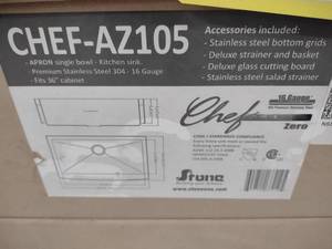 lot 192 image: Stone Sink, CHEF-AZ105...