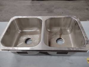 lot 216 image: (2) Double Sinks...