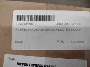 lot 266 image: Fujitsu ARU12RLF 12K Flex Ducted In...